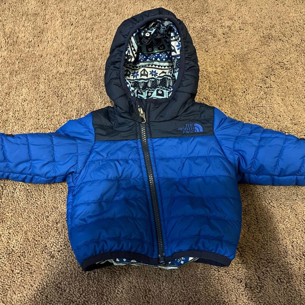 The North Face infant reversible coat size 3-6 month